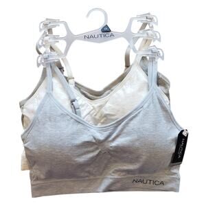 Nautica NWT Bras Super Soft‎ Removable pads 3 pack 1X